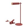 Lampka biurkowa V-TAC 4w1 37cm kinkiet klips latarka 3W LED czerwona VT-7413 4000K 300lm